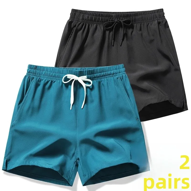 Quick Dry Running Ice Silk Short Pants Women's Casual Thin Five-Point Sports Shorts Straight Leg Korean Style Commute Wind
