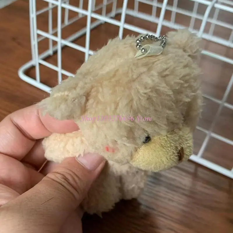 Phim hoạt hình R6FD sang trọng Keyring Bear Doll Doll Trang trí mặt dây chuyền trang trí ví phụ nữ
