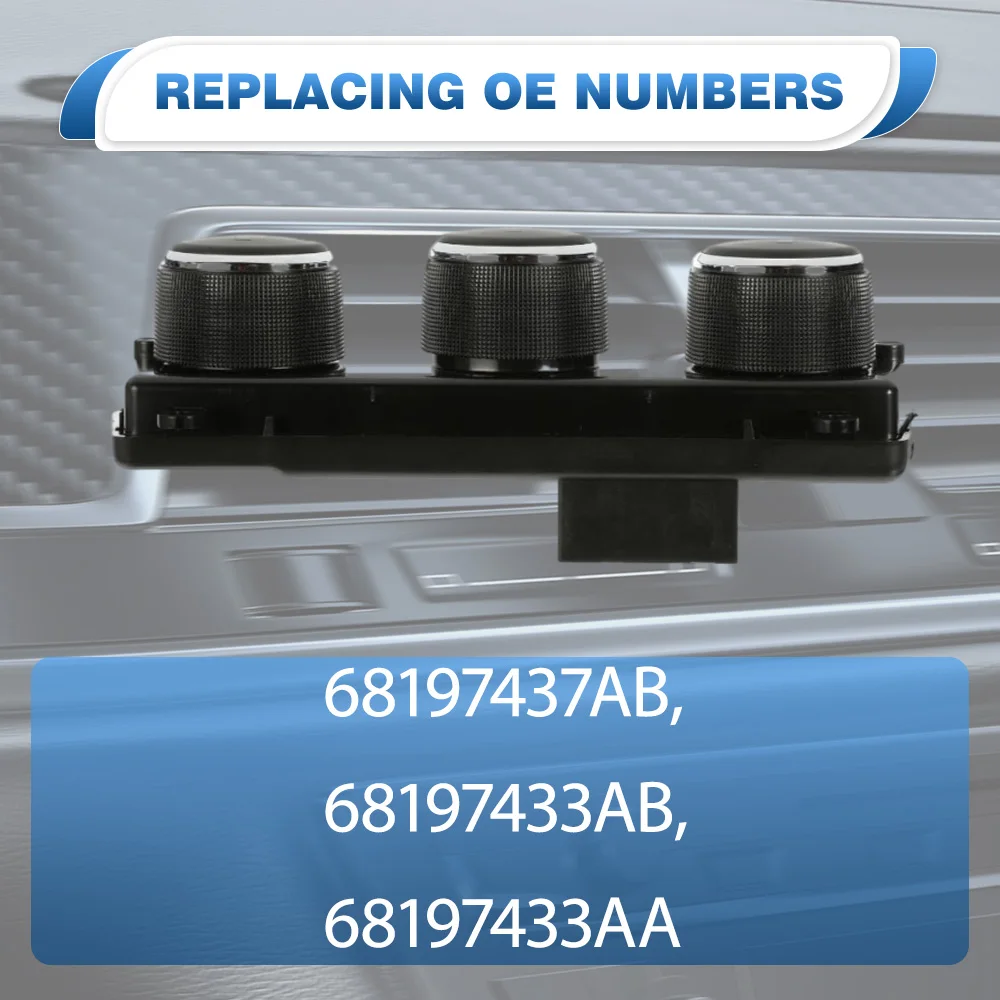 وحدة التحكم في المناخ لسخان HVAC A C لسيارة جيب رانجلر JK 2014-2017 68197437AB 68197433AB