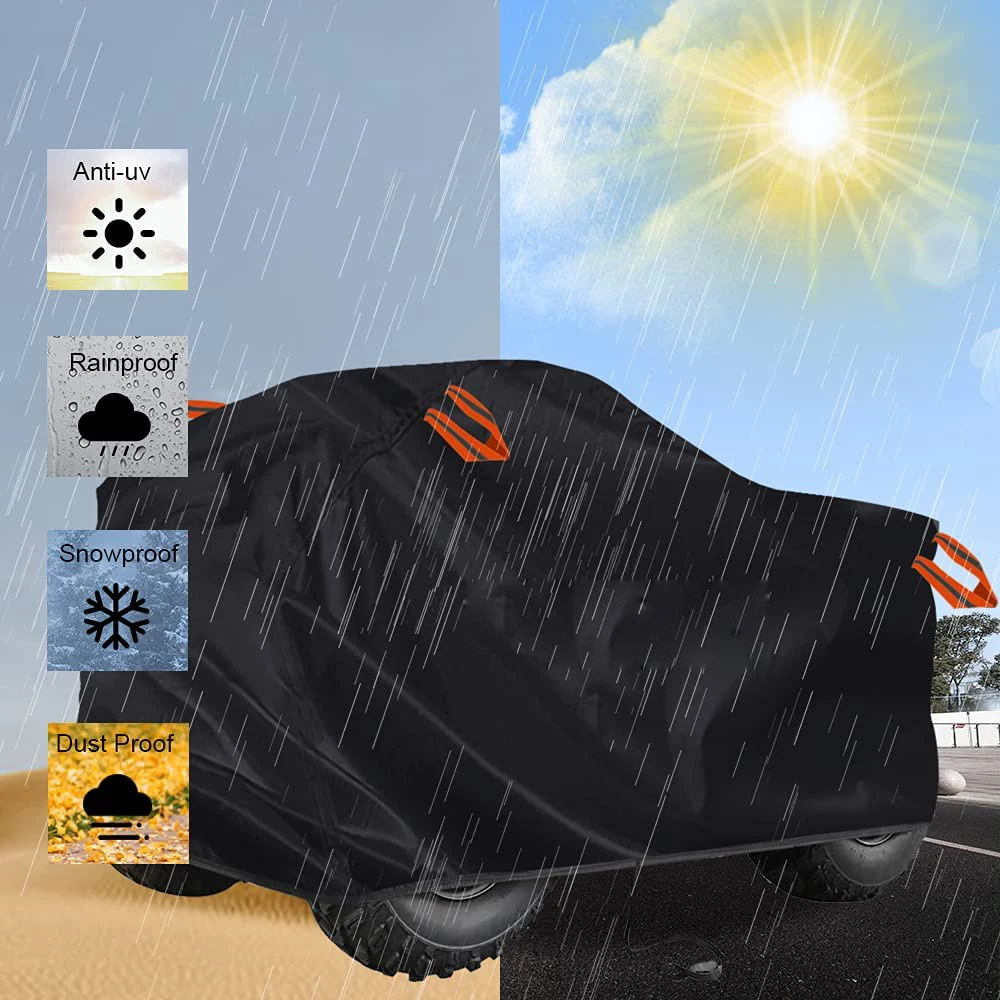 ATV Waterproof Car Cover 210D Oxford Cloth Dustproof Sunproof Protective Cover Auto Clothing Fit for Most Quad Bike ATV