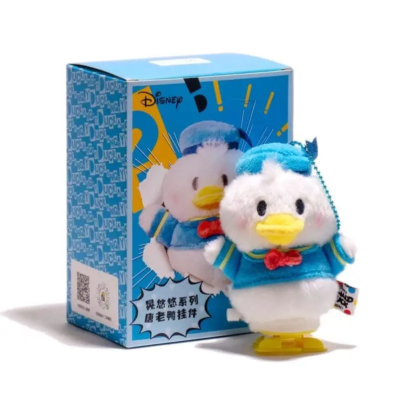 Porte-clés en peluche Disney Donald Duck Daisy Duck, 10Cm, ornements suspendus pour sac à dos, décoration de bureau dans le véhicule, cadeau d'anniversaire pour Couple