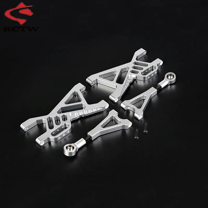 High Quality CNC Metal Rear or Front Suspension A-arm Kits for 1/5 Rc Car Hpi Rofun Rovan Km Baja 5B 5T 5SC SS Buggy Truck Parts