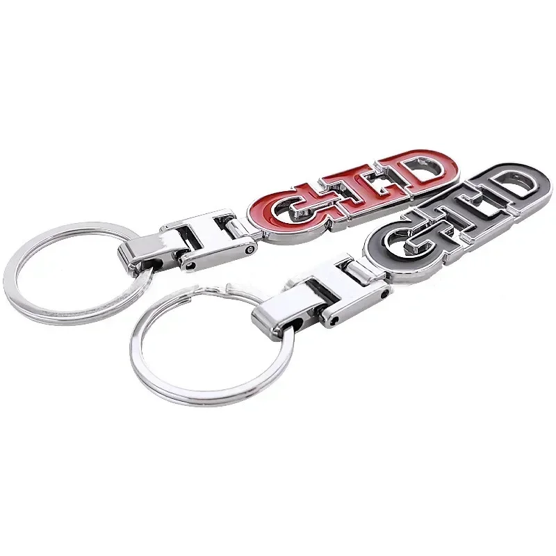 3D Metal Car Keychain Keyring Key Ring For Volkswagen GTD Logo Golf 5 7 Polo Passat Jetta Touareg Beetle Tiguan MK7 Bora