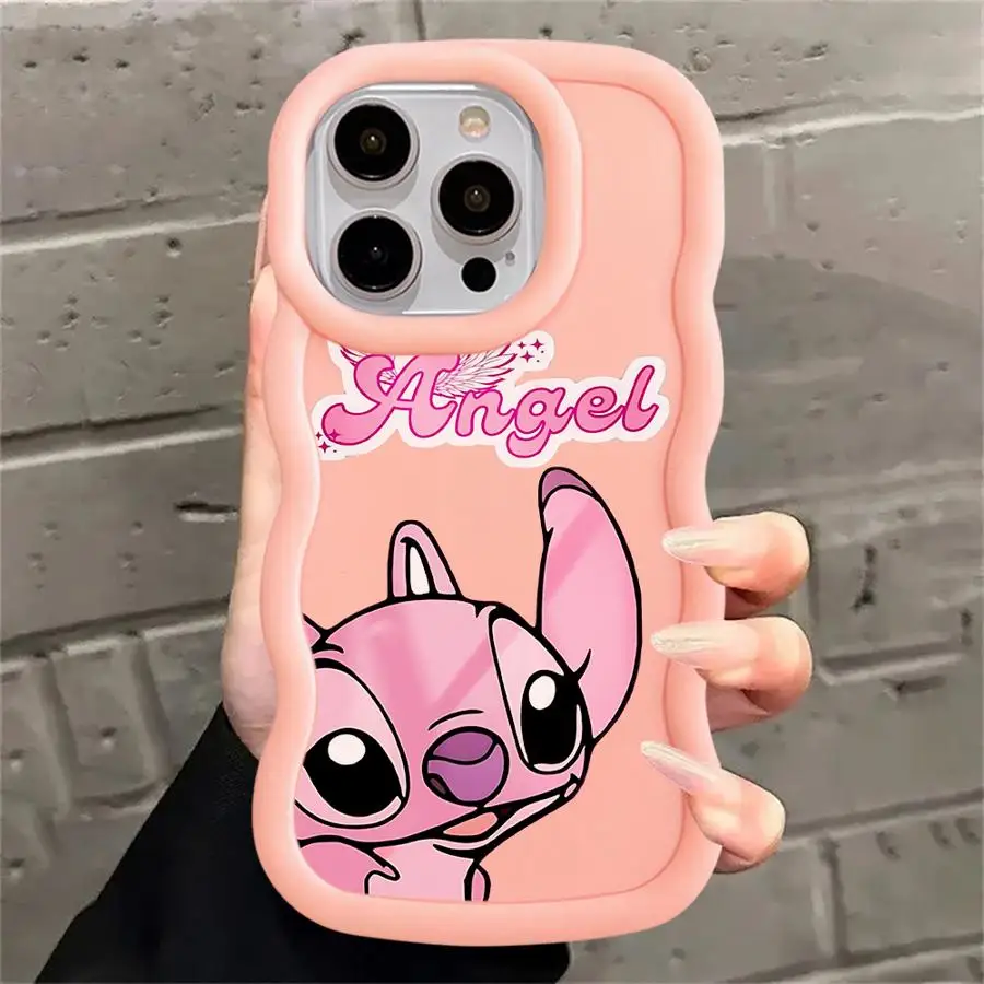 Disney Stitch Angle Lover Phone Phone Case for Xiaomi Redmi Note 11s 10 Pro 9s 9 8 12S 11 Pro Plus 10s 13 12 Pro 10 Soft Cover