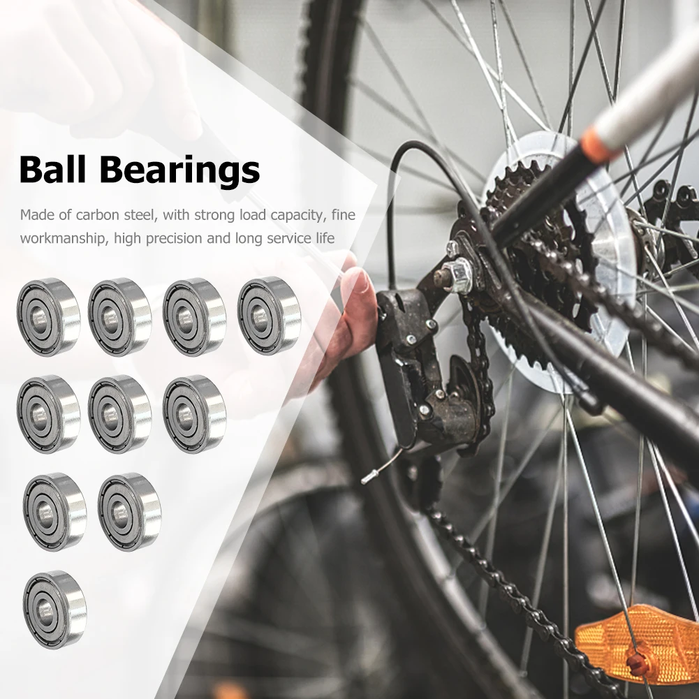 10 Buah Bantalan Roller Skate Inline 6X19X6Mm 626zz Bantalan Tersegel Bantalan Roller Skate Baja Karbon Pengganti untuk Jendela Pintu