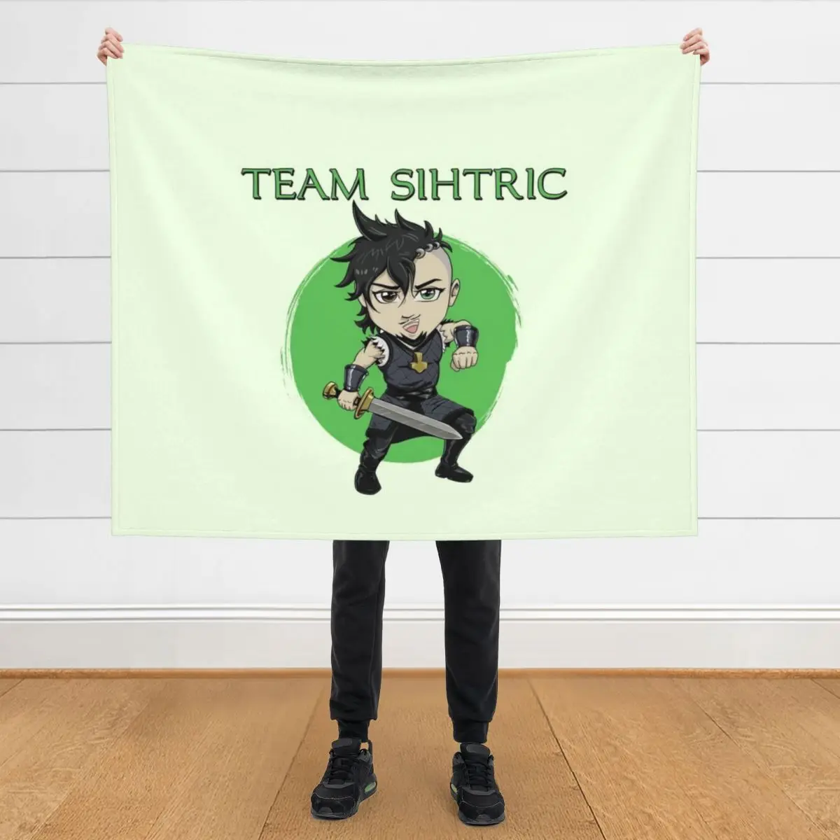 

Chibi Team Sihtric Throw Blanket valentine gift ideas Flannels Cute Plaid Blankets