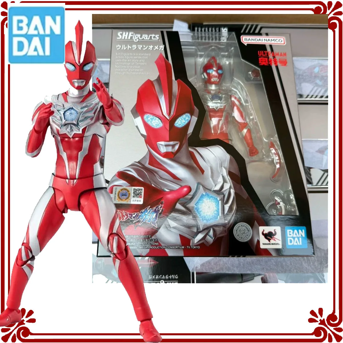 

Bandai оригинальные Ultraman S.H.Figuarts Ultraman Omega Joints, подвижные 2200, новые аниме-фигурки, игрушки для детей, подарки