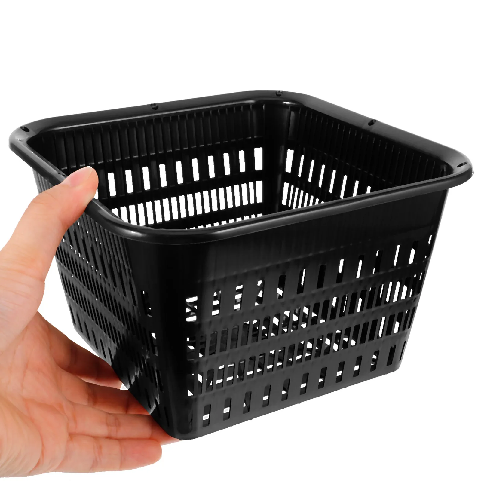 4 Pcs Hydroponic Growing Basket Plant Pot Mesh Net Pots Plastic Vegetable Plant Grow Orchid Plant pot Seed Germinate Holes Basin