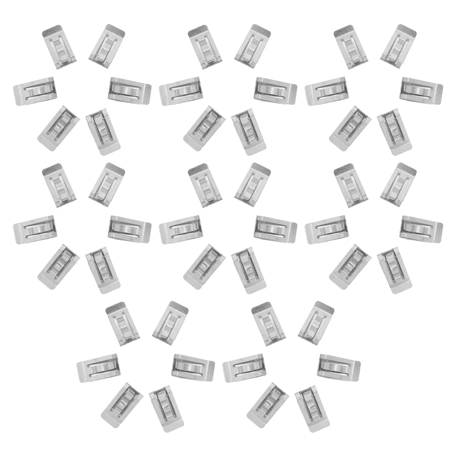 

50Pcs Solar Panel Wire Clips Stainless Steel Photovoltaic Cable Clamps Wire Rope Clips Easy Install High Corrosion Resistance