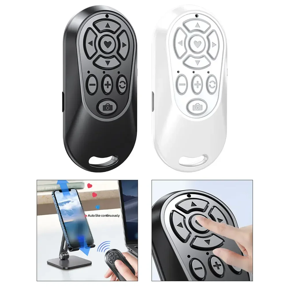 

Wireless Camera Remote Control Zoom & Focus Button Rechargeable Mobile Phone Camera Shutter Selfie Remote Scrolling Ring