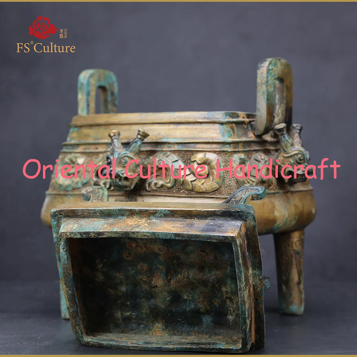 

Antique Chinese Zhou Dynasty Bronzes, An Ancient Cooking Vessel,Collectibles,Cultural Handicrafts,Ornaments, High-end Gifts