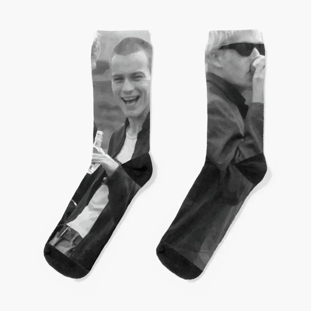 

Trainspotting drawing Socks Thermal man winter aesthetic luxe heated Male Socks Women's