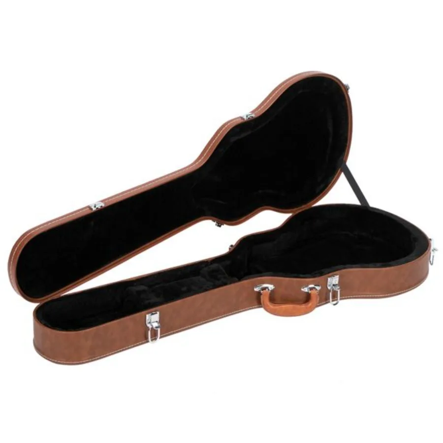 

[Replace 13657298] HardShell Electric Guitar Case for GLP Style Electric Guitar Bulge Surface Brown