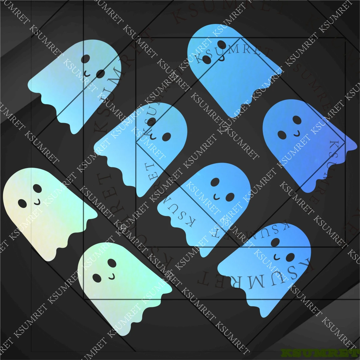 

Halloween Ghost Head Cool Graffiti Stickers Decorative Skateboard Water Cup Suitcase Phone Case Waterproof Decal