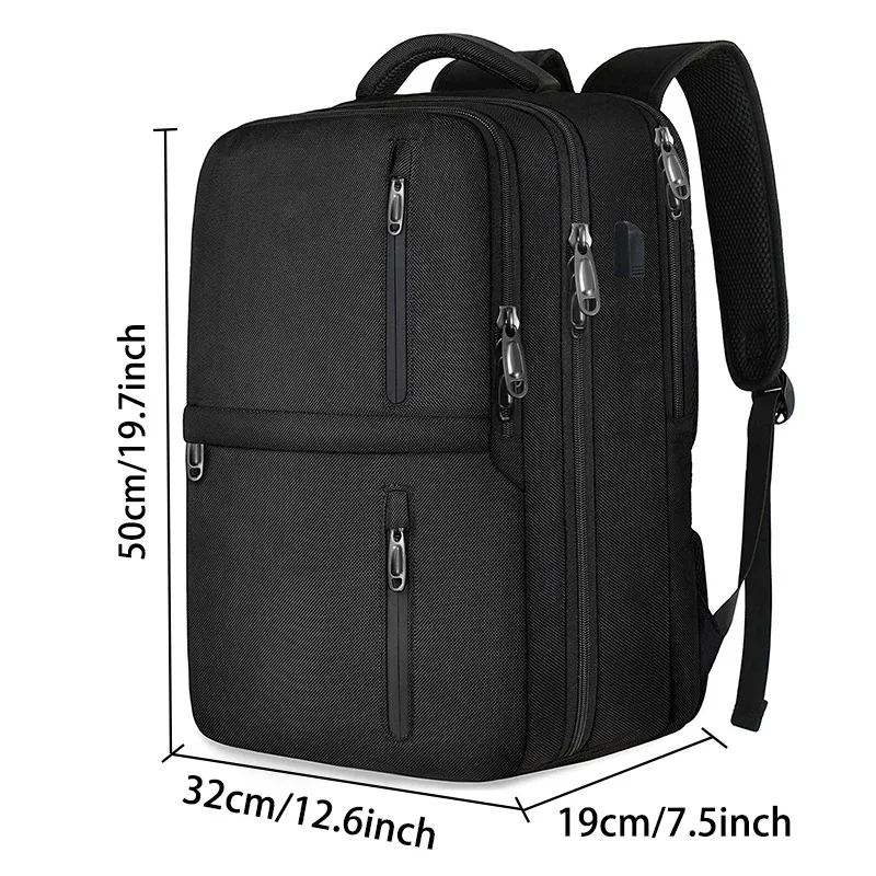 Sac à dos de transport tout-en-un, sac de voyage d'affaires pour le travail, le week-end et les voyages de nuit, sac à dos étanche pour ordinateur portable