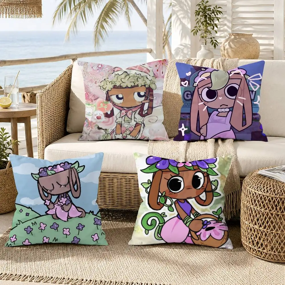 

Bassie D-Dandys W-World Pillow Case for Sofa Living Room Home office Decor Protective Cover
