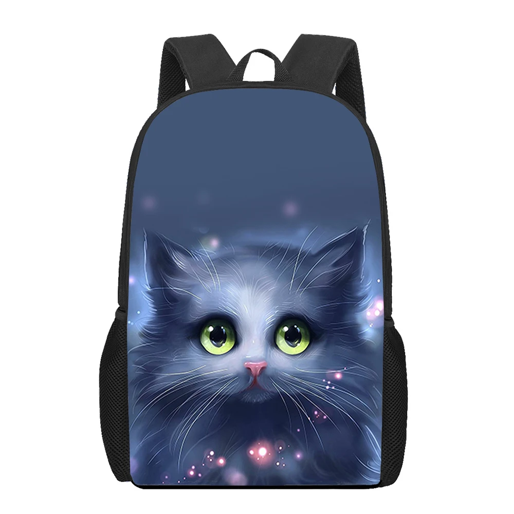 Cute Pet Cat School Bags, Mochilas 3D Print Animal, Bolsa de Computador, Mochilas para Crianças, Menino, Menina, Fim de Semana, Escapadinhas, Compras