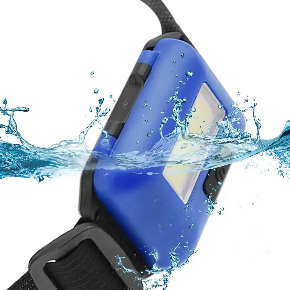 Mini 3 Modes Waterproof COB LED Flashlight Outdoors Headlight Headlamp Torch Emergency Lantern image 4