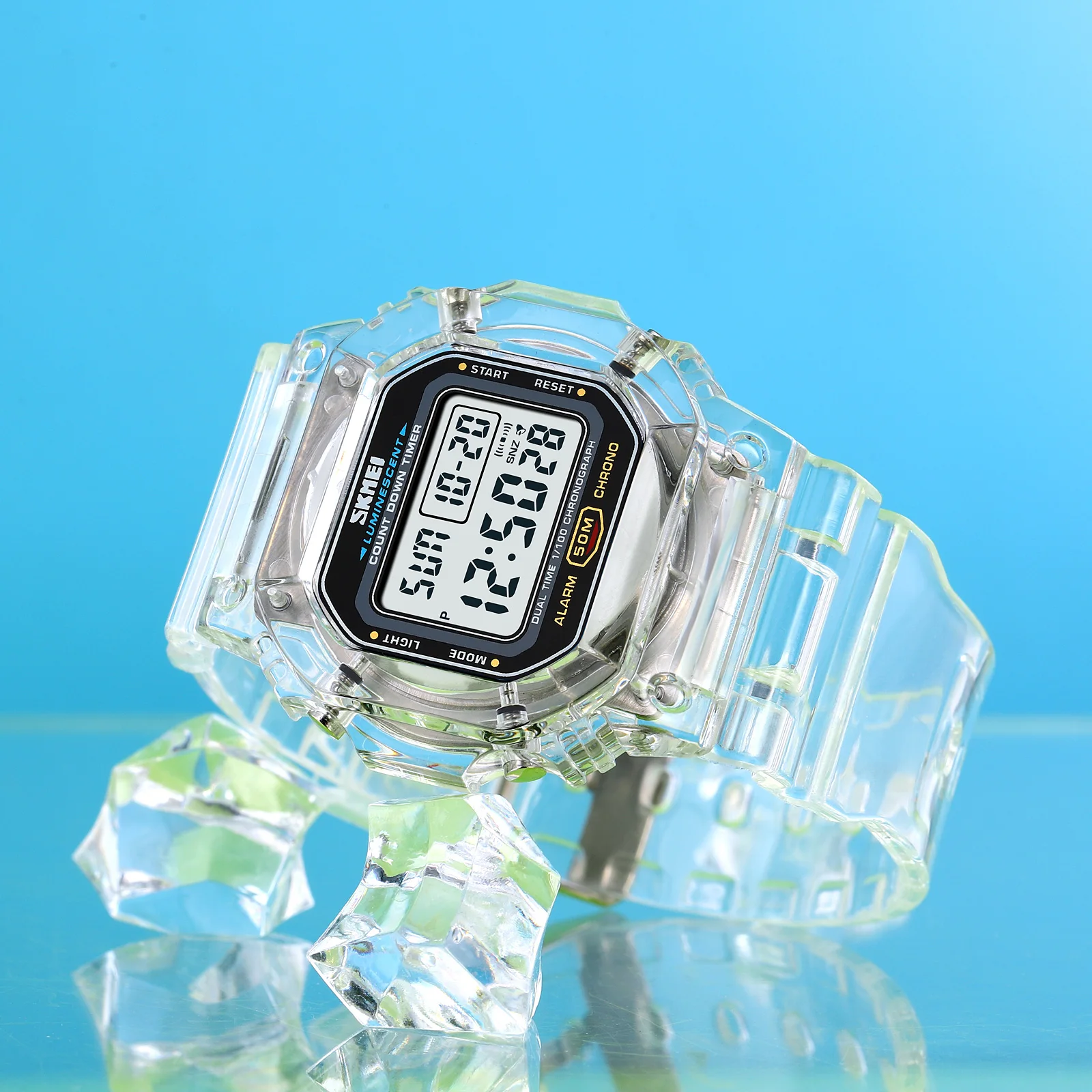 Men's Multifunctional Digital Watch with Back Light Display