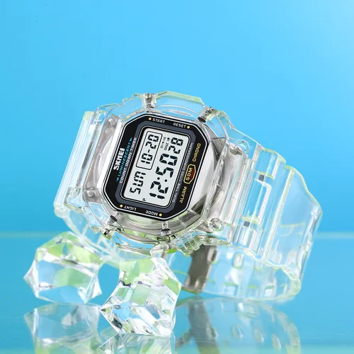 Imagen 2 del producto SKMEI-reloj de pulsera multifuncional para hombre, cronómetro Digital con pantalla de luz trasera, resistente al agua, 5bar, 1999