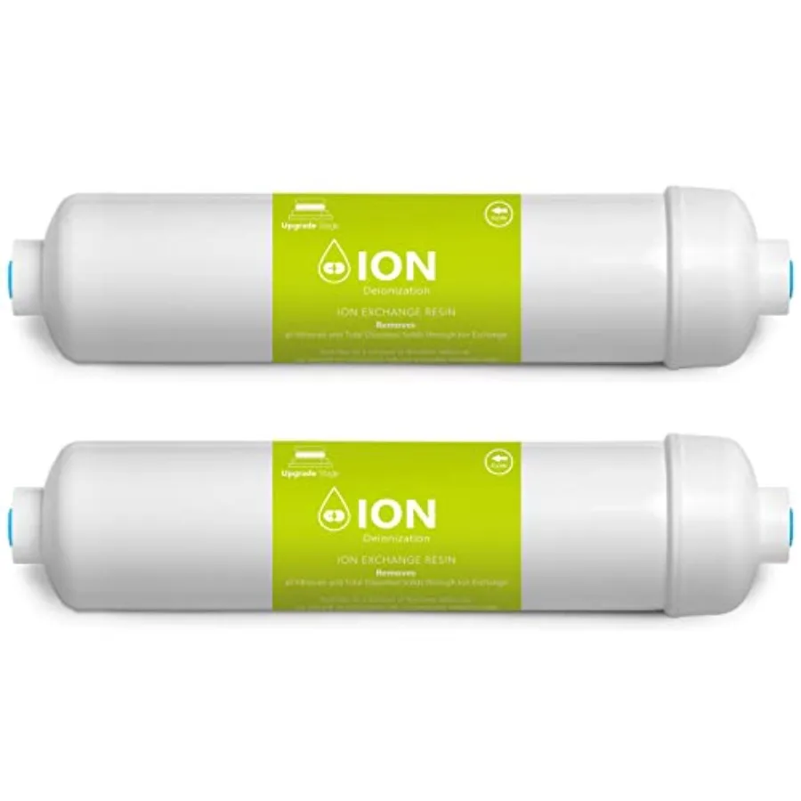 

2 Pack Deionization Water Filter Replacement DI Water Purifier 10 inch Under Sink and Reverse Osmosis System