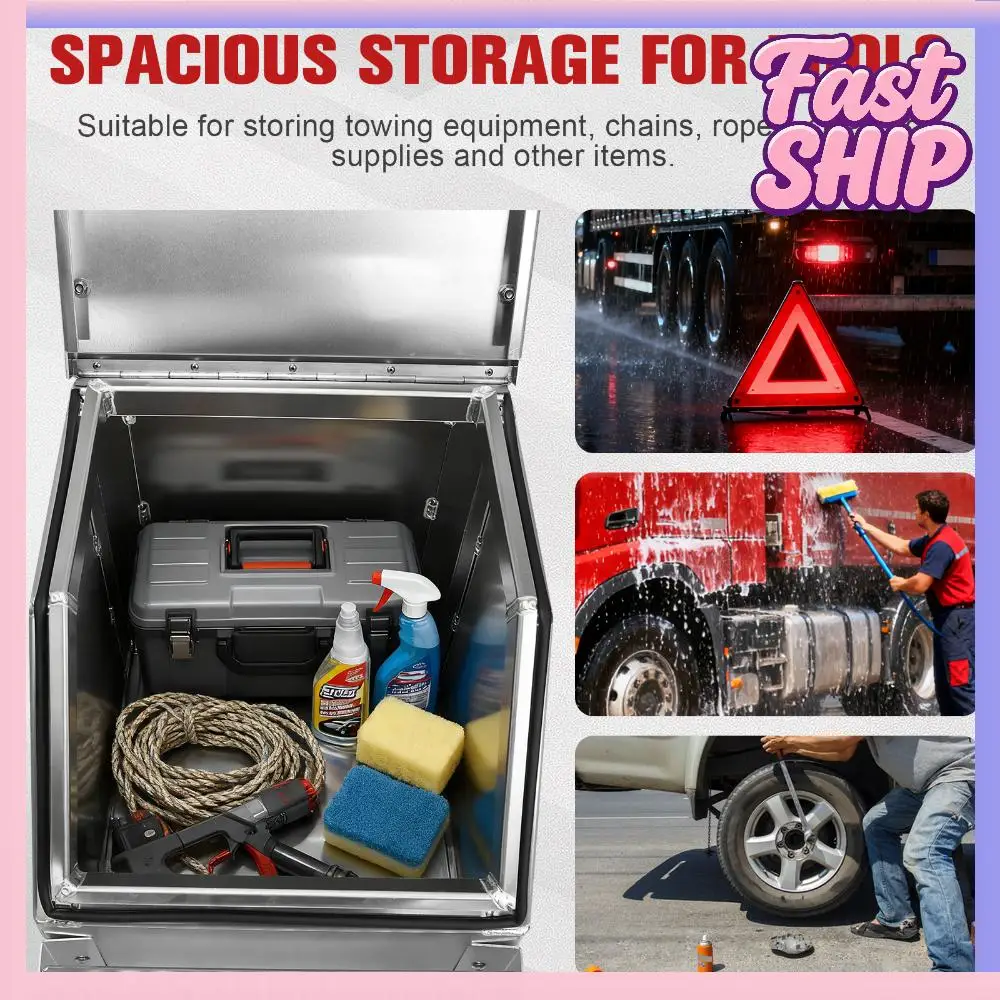 

18-дюймовый алюминиевый кузов для полуприцепов 17.99x27.99x25 дюймов с Т-образным замком-защелкой для Peterbilt, Kenworth и других марок