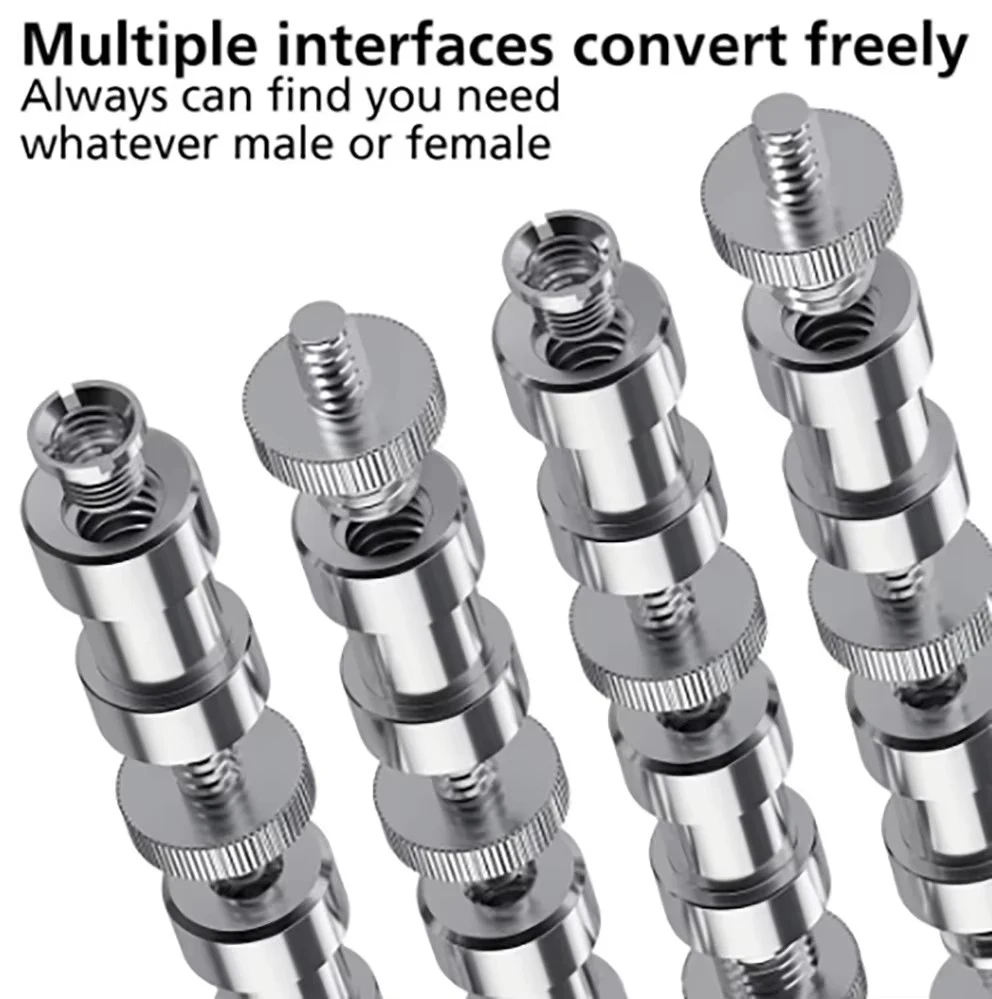 New Camera Screws, 22 Pcs Converter Threaded Screws Adapter Mount Set Camera/Tripod/ Monopod/Ballhead/ Light Stand/Quick Release