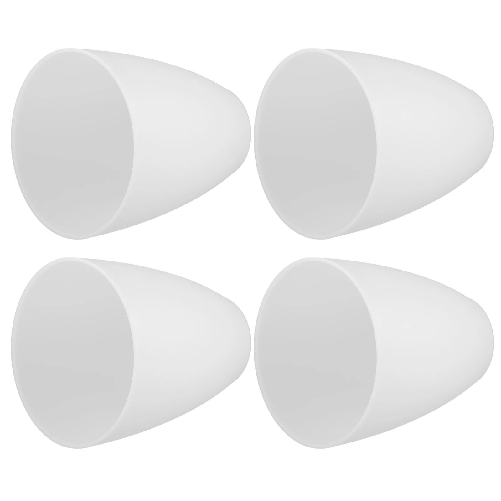

4pcs Lampshade White 32mm Hole Plastic Table Lamp Shades Replacement Small Slats Bedroom Living Room
