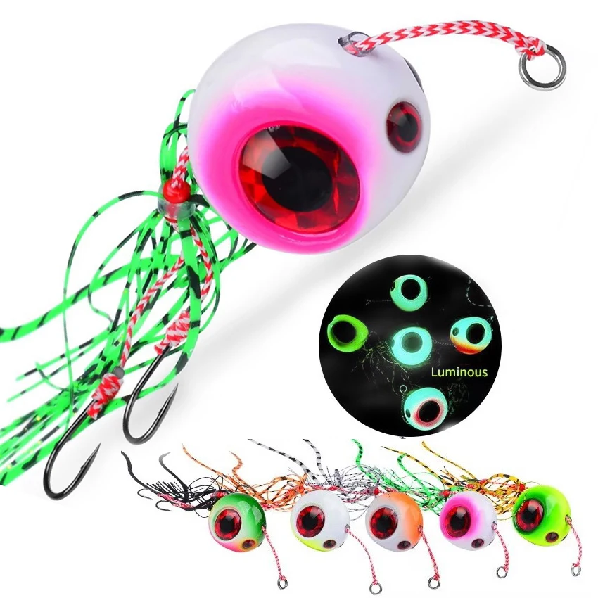 40g-180g gabarito iscas de pesca de água salgada baixo wobblers carpa crankbait pesca artificial equipamento de pesca do mar isca gabarito com saias