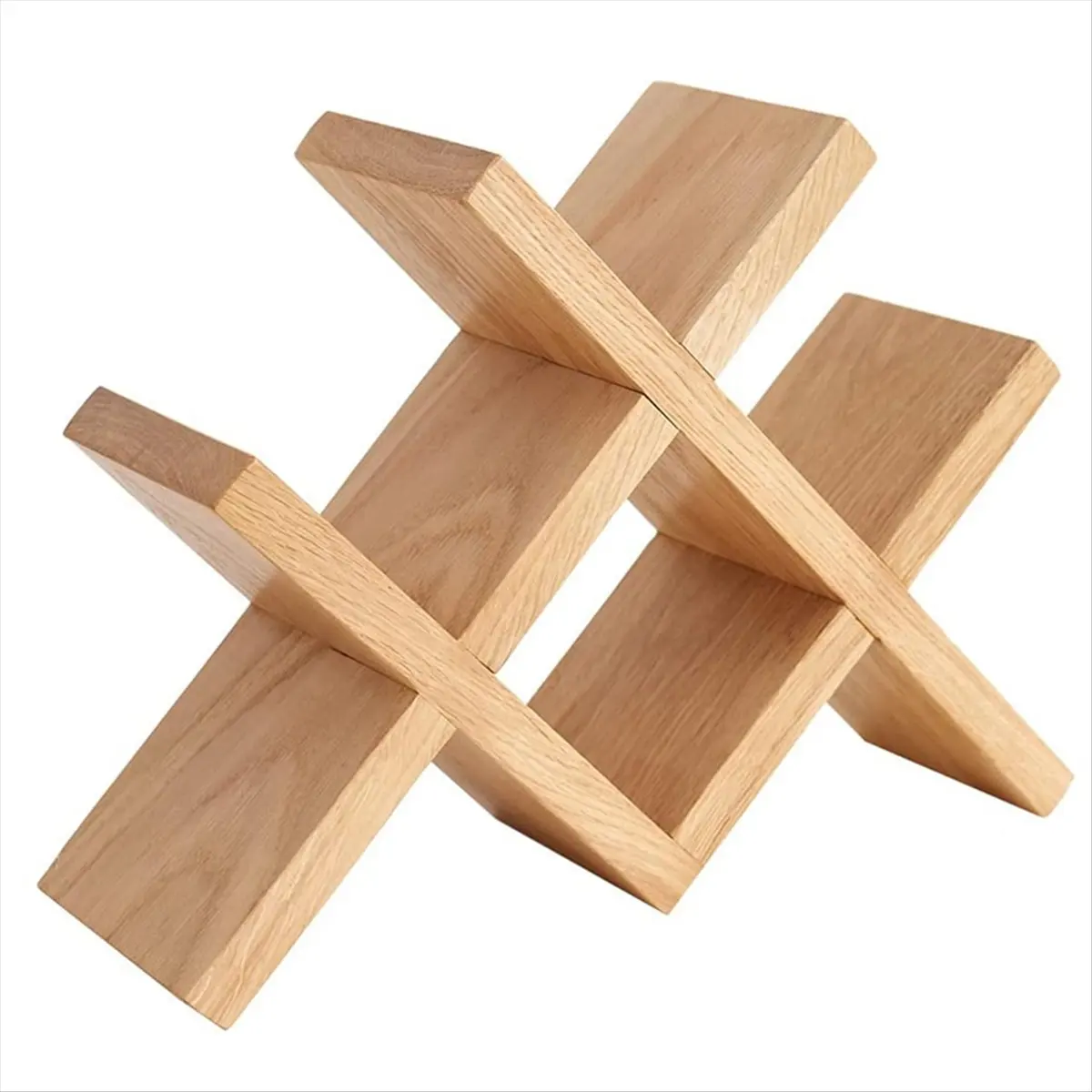 HHTL Wine Rack Countertop Wooden Wine Bottle Holder Rustic Free Standing Wine Storage Racks for Tabletop Display Cabinets