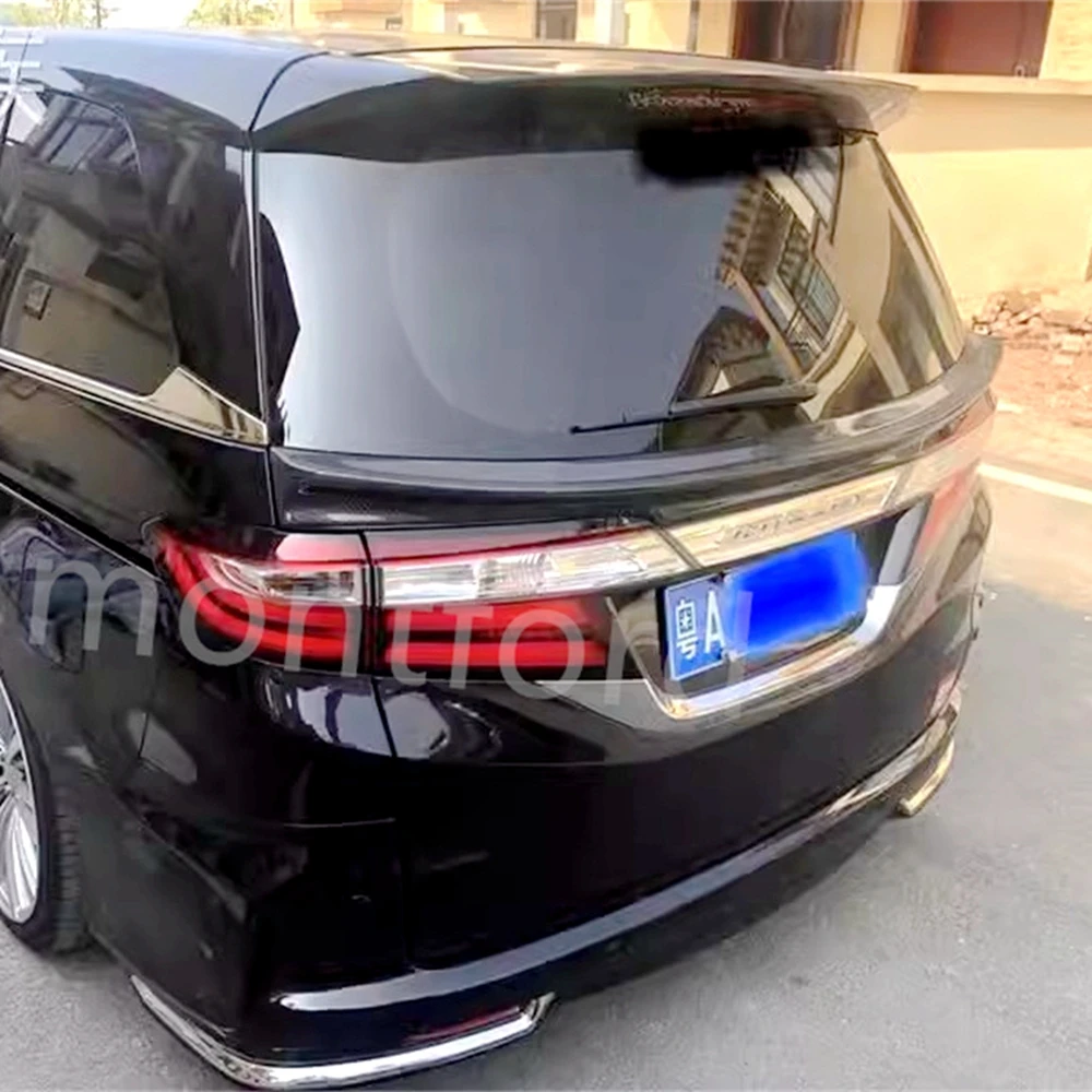 For Honda Odyssey 2015-2019 high quality Carbon Fiber rear boot Wing Spoiler Rear Roof Spoiler Wing Trunk Lip Boot Cover