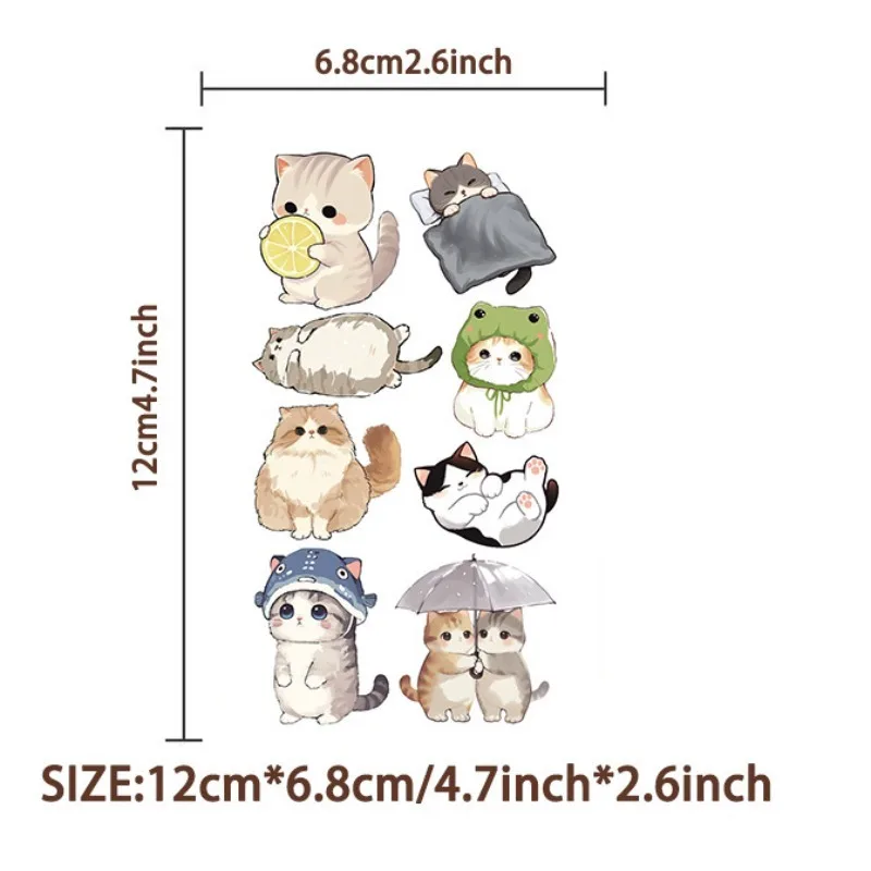 10 teile/beutel Nette Aquarell Katze Temporäre Tattoos Wasserdichte Party Aufkleber für Kinder Kinder Festival Feier Spaß Neuheit