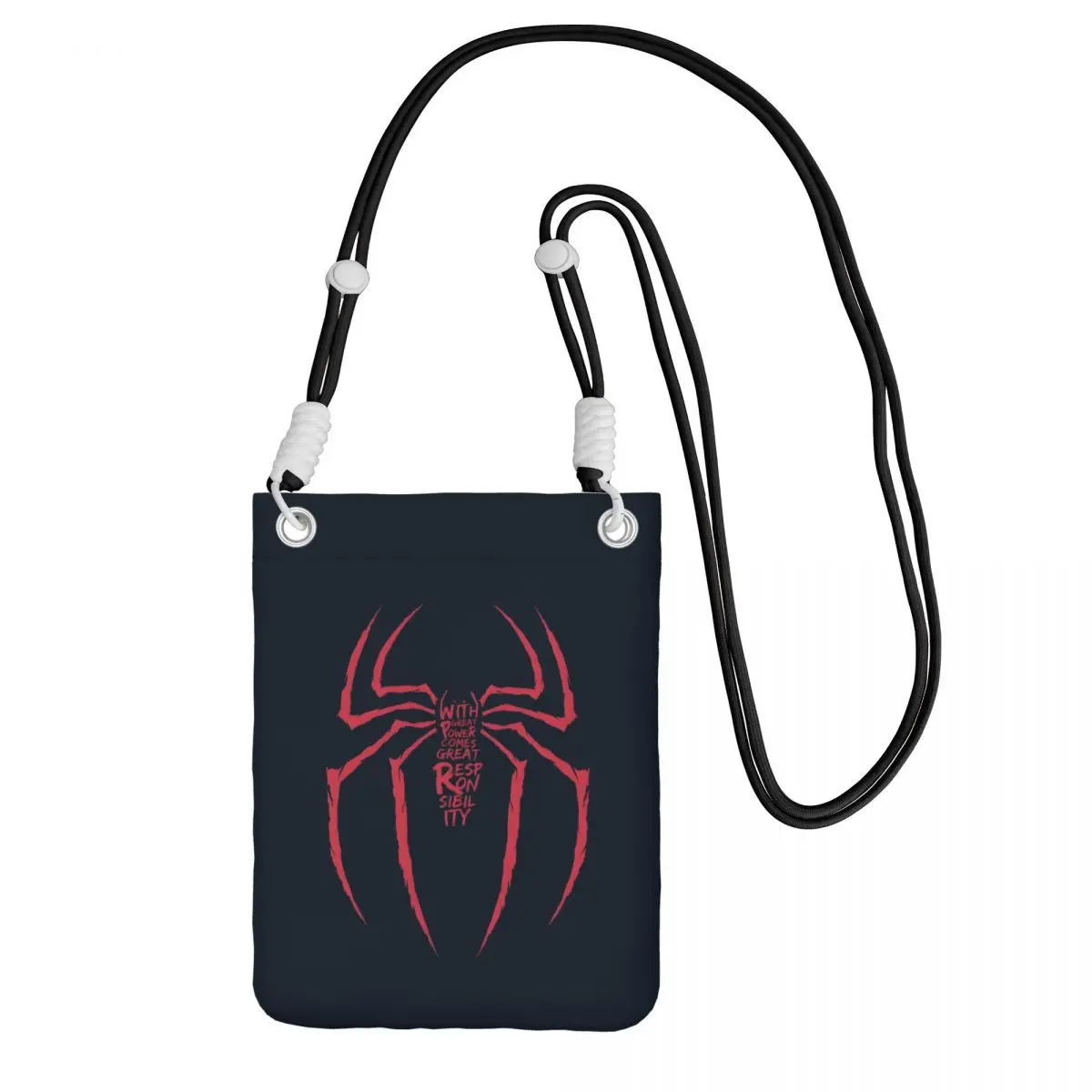 

Custom Spider Man Smart Phone Wallet With Strap Comics Crossbody Bag Women Men Traveling Mobile Phone Bag