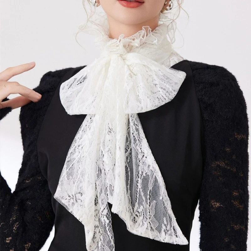 

Съемный воротник с кружевной отделкой и декоративным воротником для женского формального наряда