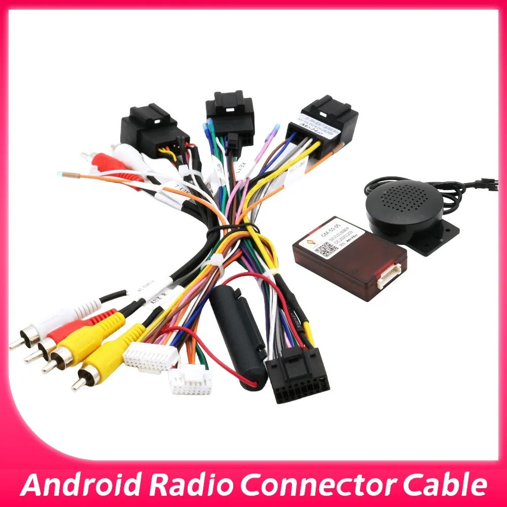 16ピンandroidカーラジオケーブルハーネスcanbus-シボレー-シルバラード-gmcユーコン-シエラ-タホ-サバーバン-トラバース用