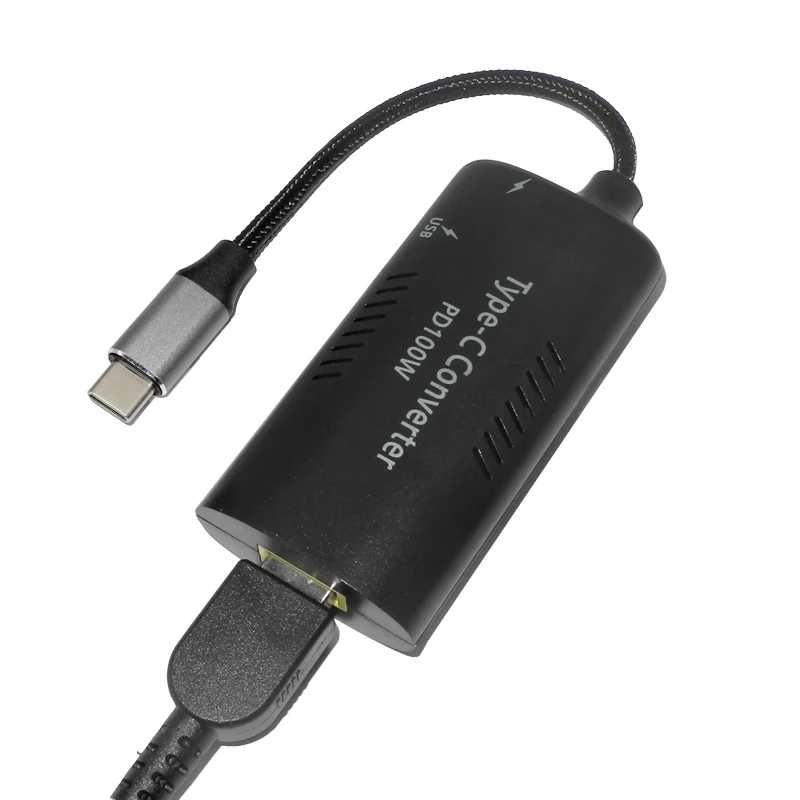 100W Konverter DC 19V 20V Ke USB C PD Adaptor Daya untuk Macbook Lenovo Hp Huawei Telepon Tipe C Adaptor Konektor Pengisian Daya