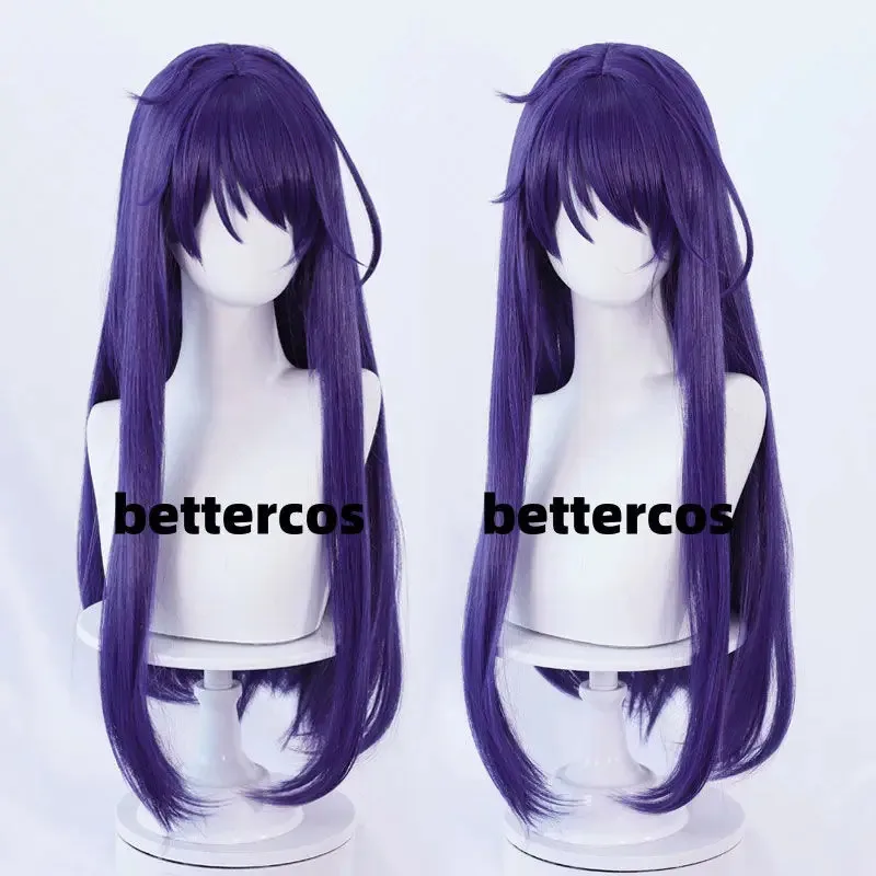 

Cy7 Styles Game Miside Synthetic Hair Blue Purple Mixed Double Ponytail Cosplay Anime Wigs Mita Heat Resistant Hair Halloween Wi