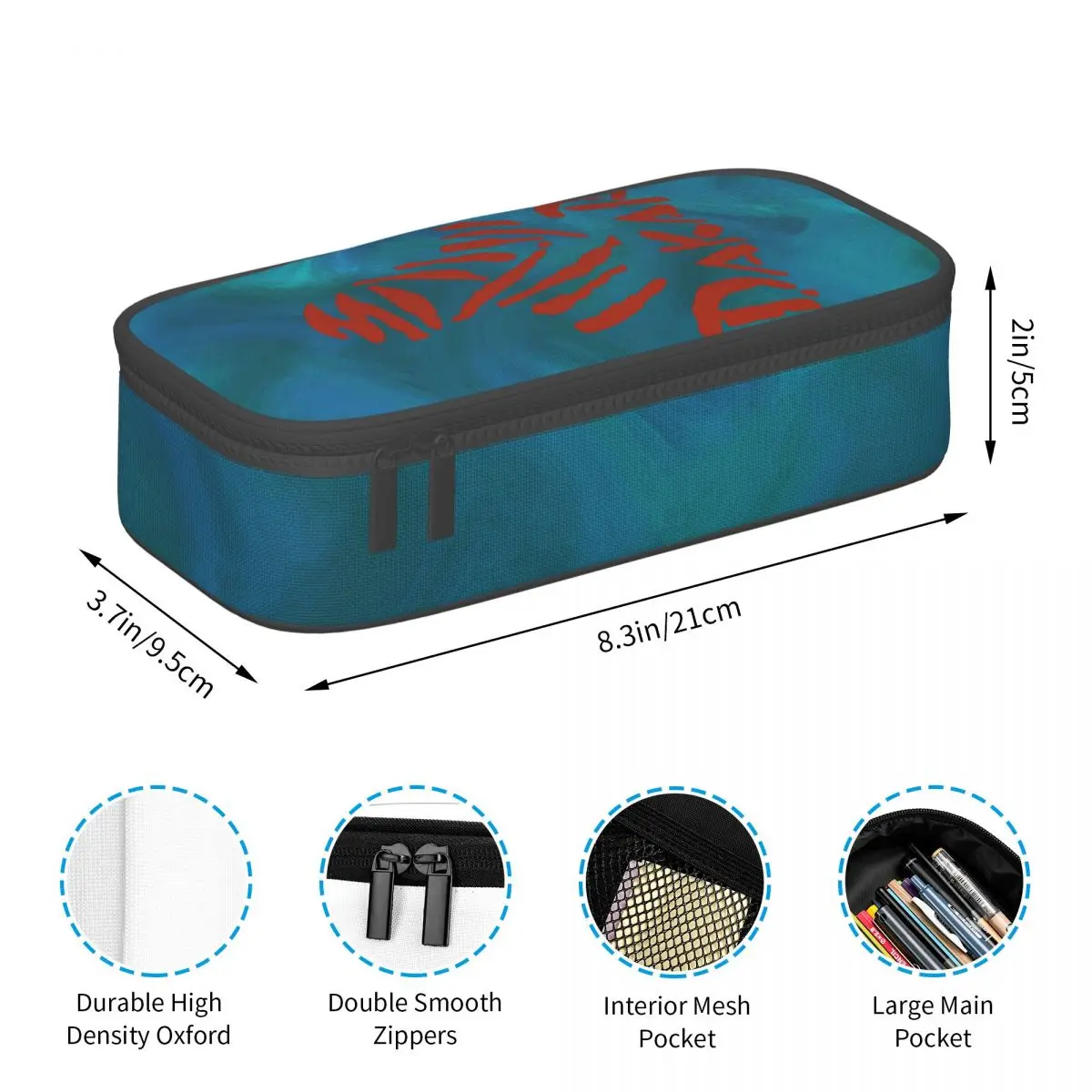 Custom Rally Race Adventure Pencil Cases for Boy Girl Large Storage Motorcycle Pen Box Bag Stationery