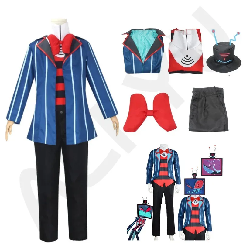 تلفزيون هازبين فندق فوكس زي لشخصيات الرسوم المتحركة الملابس سترة السراويل قبعة هالوين زي بالجملة فكرة حفلة جديدة