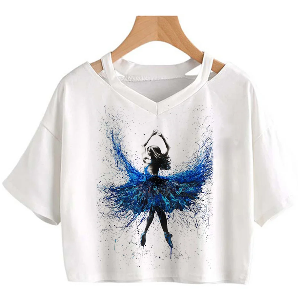 Ballet Dancer tshirt women summer t shirt girl graphic y2k funny clothes