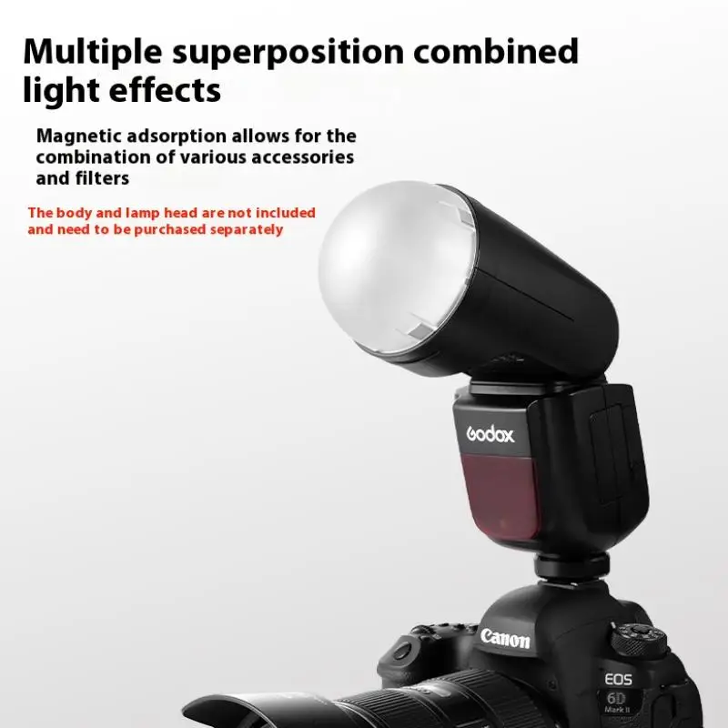 단일 조각 돔 디퓨저; V1/S-R2 AK-R11용 자기 부착 장치를 사용한 방사형 광 방출