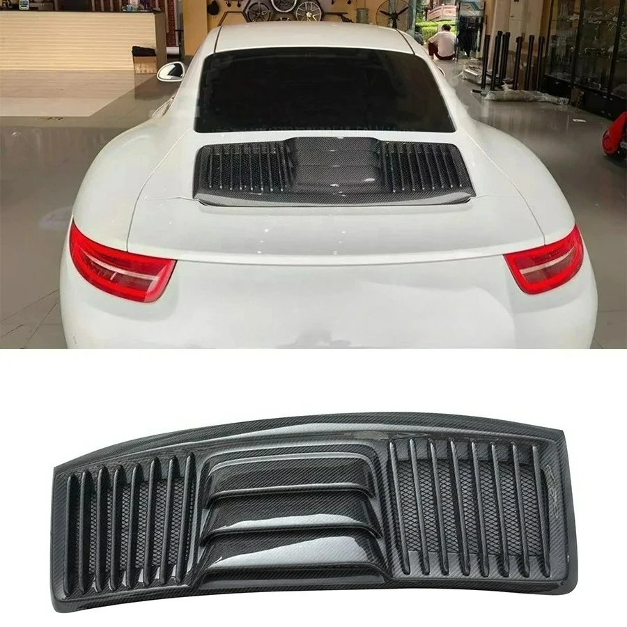 

Hot Selling for 911 991 Turbo S Carbon Fiber Rear Spoiler Upgrade 911.2 Body Kit Carbon Fiber Tailgate Dust Cover