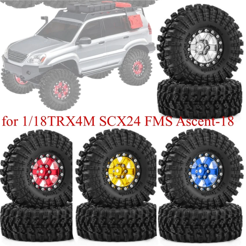 

Tire Climbing Wheel Hub D381 for 1/18TRX4M SCX24 FMS Ascent-18 1.3-inch Wheel Hub RC Car Accessories