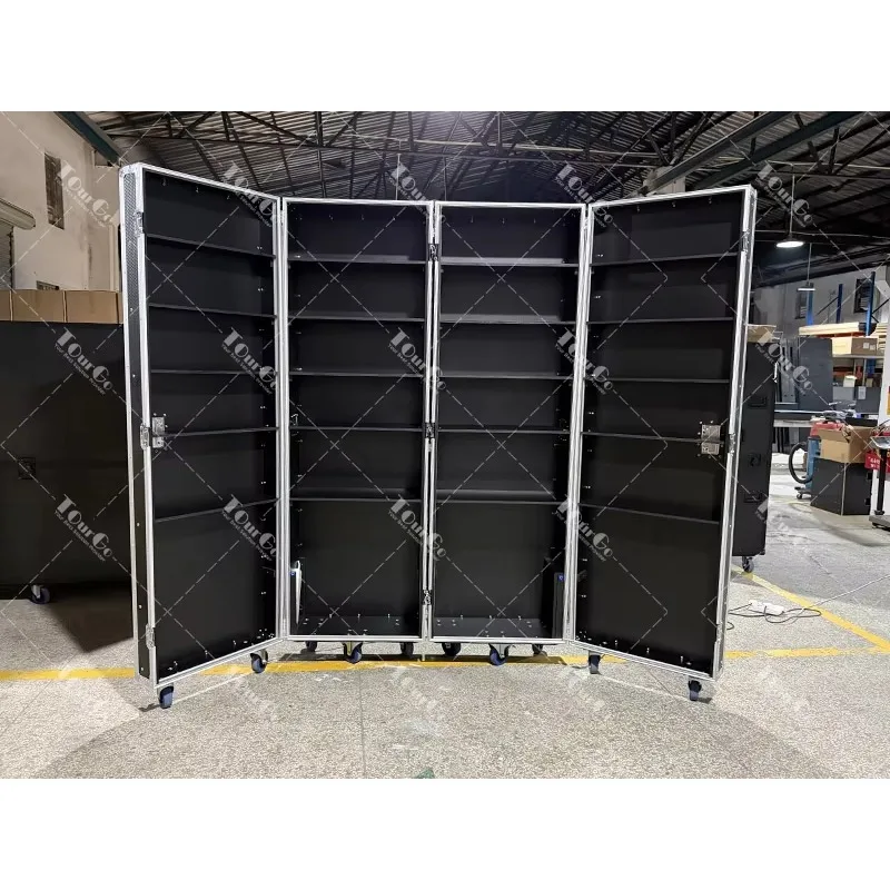 Retail Display Cabinet Flight Case With LED Light