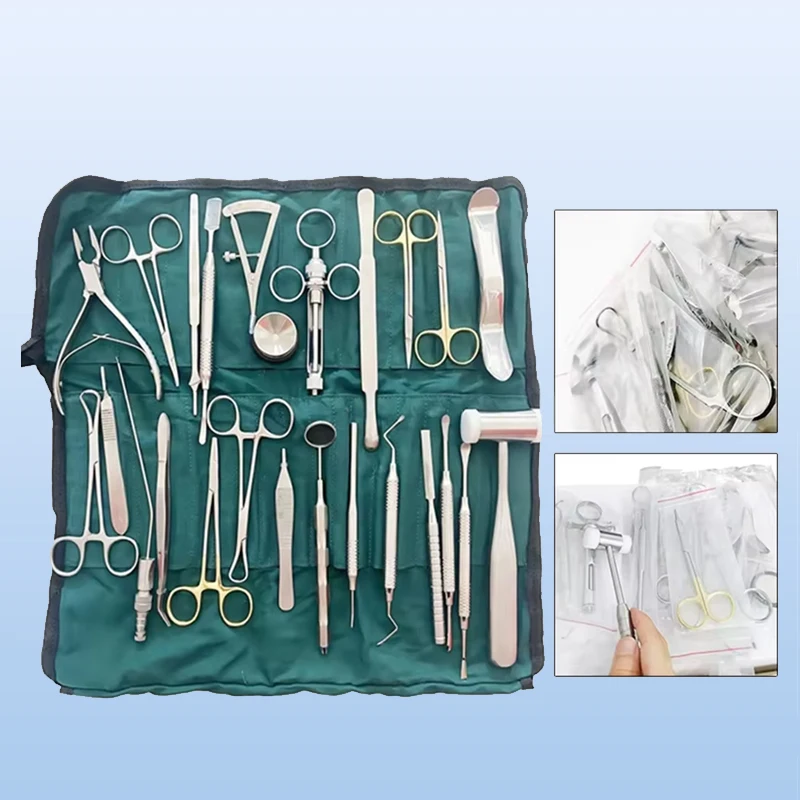 

26Pcs/set Dental Implant Tools Basic Instrument Set Dental Implant Surgery Kit High Quality Dentist Oral Surgical Toolkit