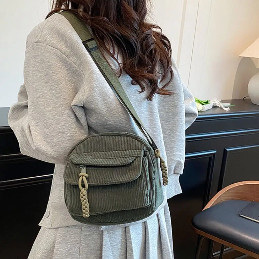 

Вельветовая сумка на плечо большой емкости, сумка в корейском стиле, однотонная сумка через плечо, маленькая квадратная сумка из хлопчатобумажной ткани, парусиновая сумка