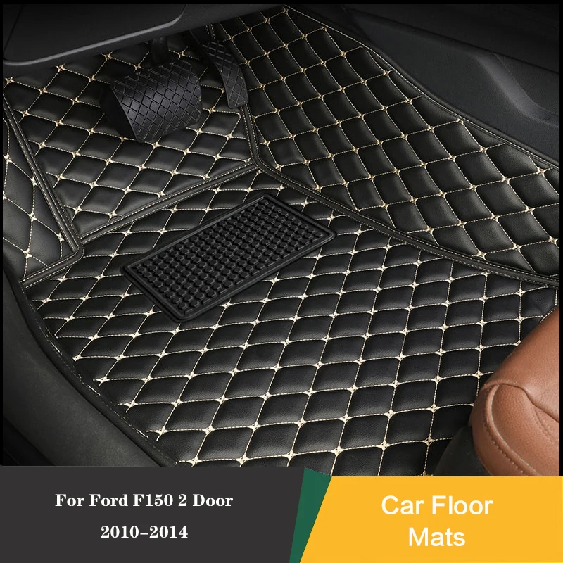 

Custom Car Floor Mats Special For Ford F150 2 Door 2010-2014 Leather Carpet Car Accessorie