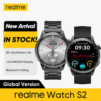 Global Version realme Watch S2 Smart Watch 1.43'' AMOLED Display 20 Days Battery Life IP68 Waterproof Spuer AI Engine Smartwatch