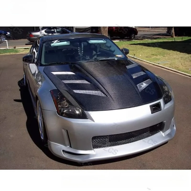 New 350Z Carbon Fiber Front Hood Retrofit/Upgrade Modification with Screws