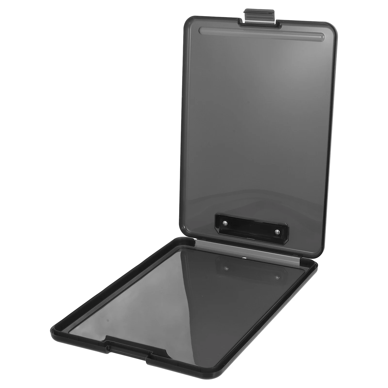 

A4 File Storage Box Plastic Clipboard Folder Organizer Large Capacity Minimalist Design for Office School Travel